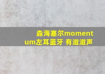 森海塞尔momentum左耳蓝牙 有滋滋声